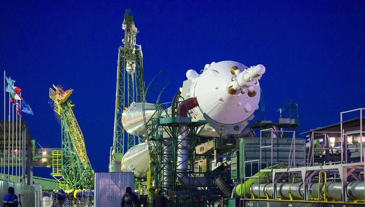 Байконур готов к запуску очередного «Союза» с международным экипажем Байконур готов к запуску очередного «Союза» с международным экипажем