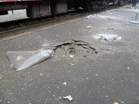 Новый обстрел вагонного депо станции Донецк