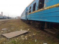 Новый обстрел вагонного депо станции Донецк