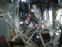 Новый обстрел вагонного депо станции Донецк