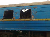 Новый обстрел вагонного депо станции Донецк