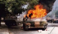 Под Горловкой уничтожена колонна укропов: большие потери техники и живой силы