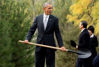 Обама и Путин в Пекине