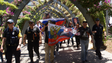 Австралийские казаки провели акцию в поддержку Новороссии и России (фоторепортаж+видео)