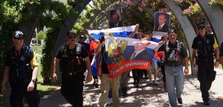 Австралийские казаки провели акцию в поддержку Новороссии и России (фоторепортаж+видео)