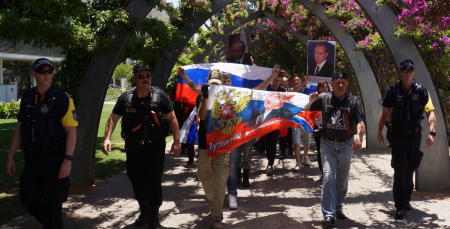 Австралийские казаки провели акцию в поддержку Новороссии и России (фоторепортаж+видео)