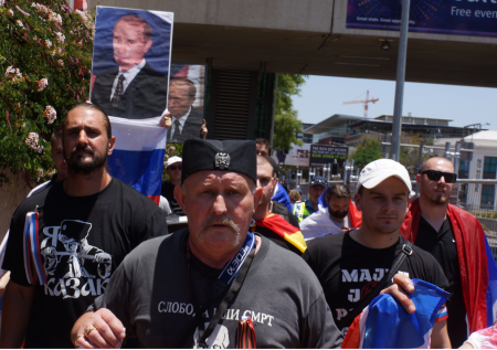 Австралийские казаки провели акцию в поддержку Новороссии и России (фоторепортаж+видео)