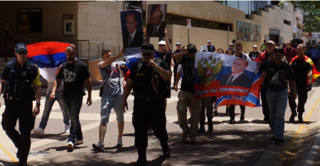 Австралийские казаки провели акцию в поддержку Новороссии и России (фоторепортаж+видео)