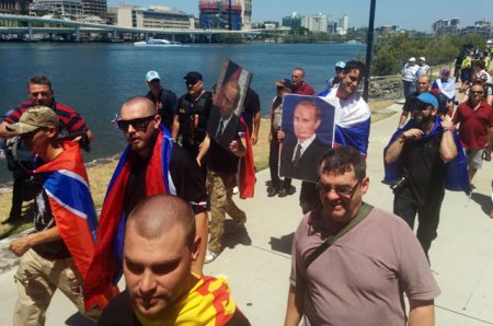 Австралийские казаки провели акцию в поддержку Новороссии и России (фоторепортаж+видео)