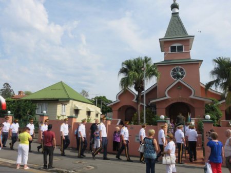 Австралийские казаки провели акцию в поддержку Новороссии и России (фоторепортаж+видео)