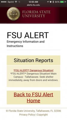 Неизвестный открыл стрельбу в студенческом городке Университета Флориды, трое ранены