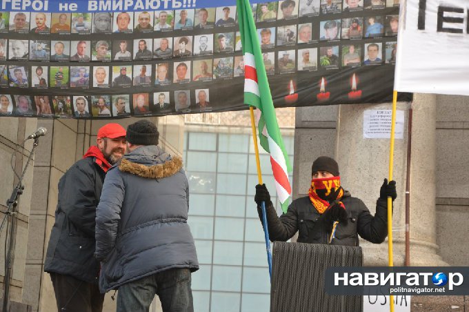 Акция чеченских сепаратистов на Майдане: Станцуем лезгинку и гопак на развалинах империи 