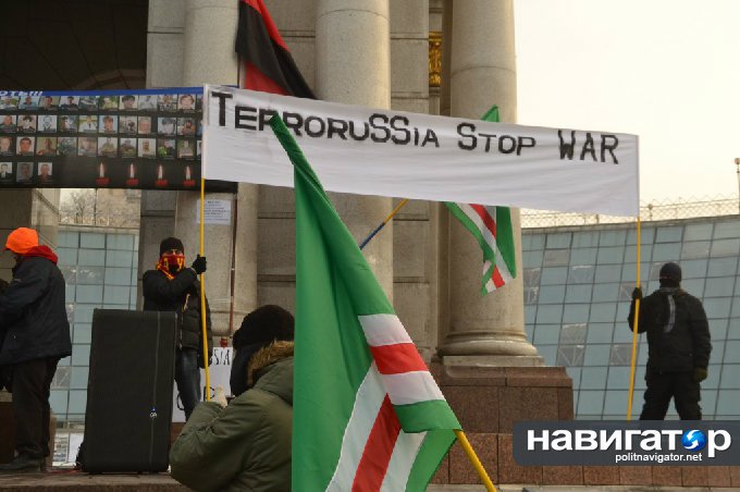 Акция чеченских сепаратистов на Майдане: Станцуем лезгинку и гопак на развалинах империи 