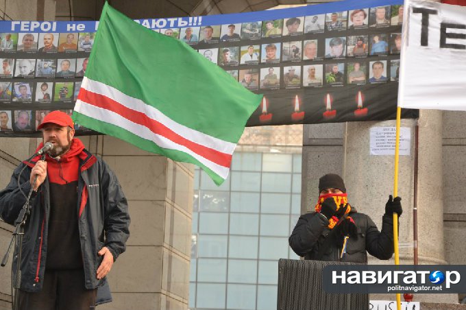 Акция чеченских сепаратистов на Майдане: Станцуем лезгинку и гопак на развалинах империи 