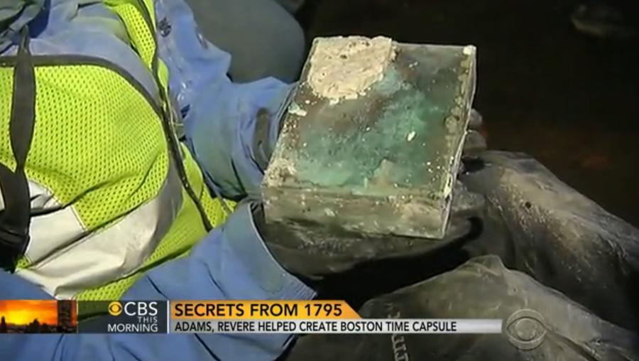 В США обнаружили капсулу времени, оставленную в период Войны за независимость В США обнаружили капсулу времени, оставленную в период Войны за независимость