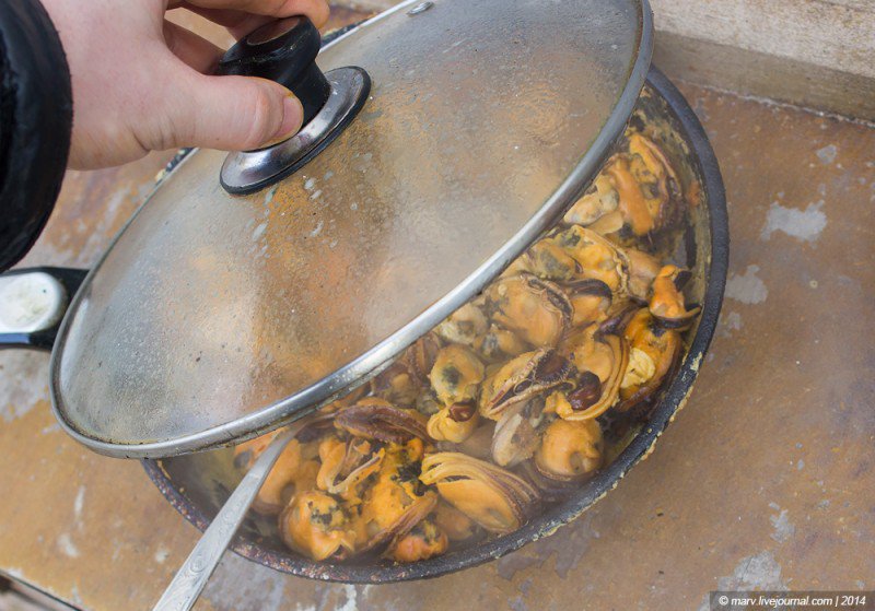 Плов с мидиями «под дулами автоматов». Много фото Плов с мидиями «под дулами автоматов». Много фото