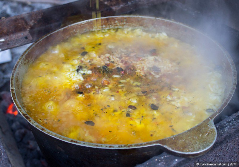 Плов с мидиями «под дулами автоматов». Много фото Плов с мидиями «под дулами автоматов». Много фото