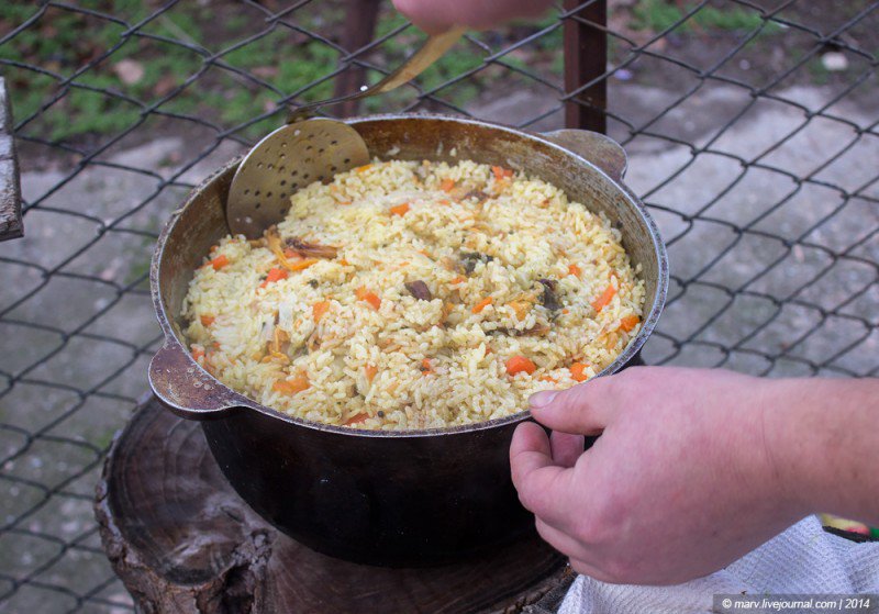 Плов с мидиями «под дулами автоматов». Много фото Плов с мидиями «под дулами автоматов». Много фото