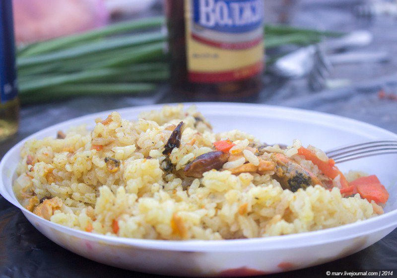 Плов с мидиями «под дулами автоматов». Много фото Плов с мидиями «под дулами автоматов». Много фото