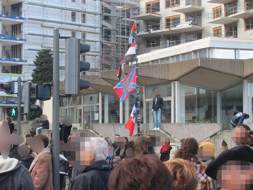 Во Франции задержали демонстранта, вышедшего на митинг "Я - Шарли" с флагом ДНР Во Франции задержали демонстранта, вышедшего на митинг "Я - Шарли" с флагом ДНР