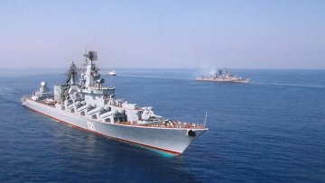 Флагман Черноморского флота вошел в Средиземное море
