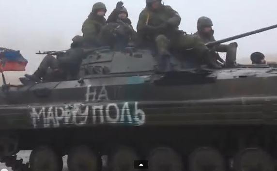 Ополчение ДНР продолжает контрнаступление в сторону Мариуполя Ополчение ДНР продолжает контрнаступление в сторону Мариуполя