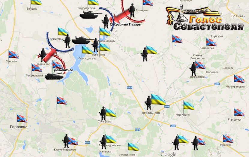 Сводка военных событий в Новороссии за 25.01.2015