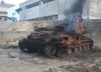 По уточненным данным МЧС ЛНР, удар по Луганску был нанесен из РСЗО " Ураган" По уточненным данным МЧС ЛНР, удар по Луганску был нанесен из РСЗО " Ураган"