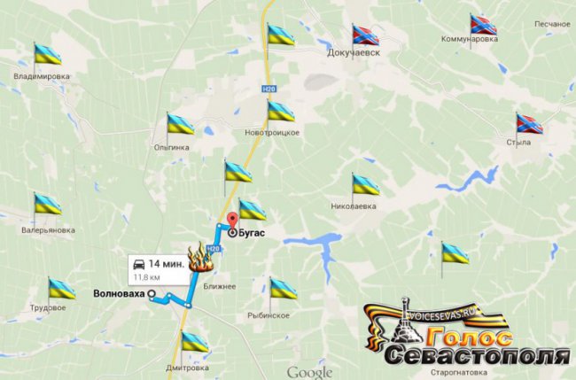 Сводка военных событий в Новороссии за 13.01.2015