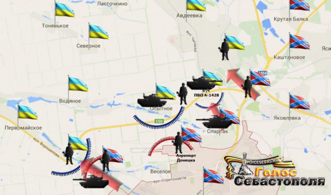 Сводка военных событий в Новороссии за 19.01.2015