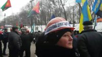 Колонна шахтеров перекрыла киевский Крещатик