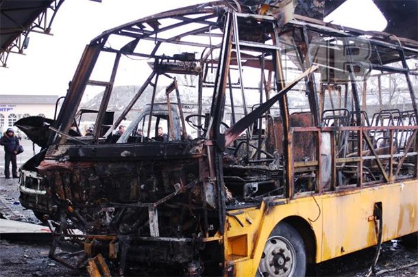 Нацгвардия разбомбила автостанцию в Донецке