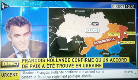 Французское ТВ показало карту Новороссии Французское ТВ показало карту Новороссии