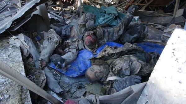 В Донецком аэропорту найдено 30 тел украинских военных 18+ В Донецком аэропорту найдено 30 тел украинских военных 18+