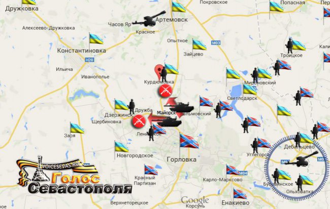 Сводка военных событий в Новороссии за 02.02.2015