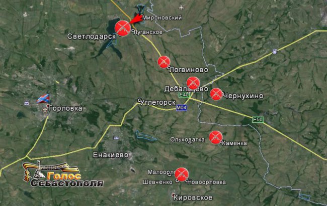 Сводка военных событий в Новороссии за 10.02.2015