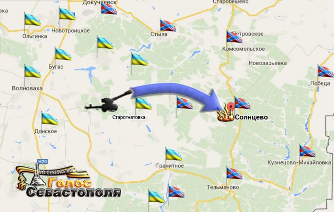 Сводка военных событий в Новороссии за 19.02.2015