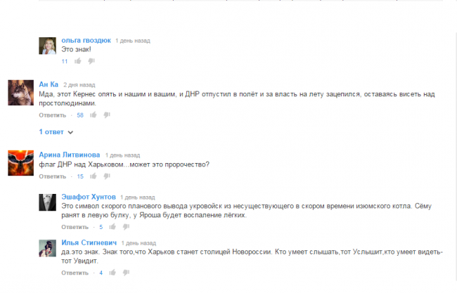 «Правый сектор» поднял в Харькове флаг ДНР из шаров