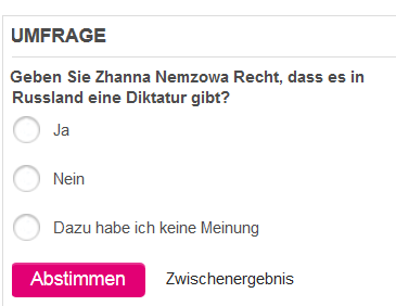 Голосование: есть ли в России диктатура? Голосование: есть ли в России диктатура?