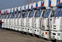 Очередная колонна МЧС РФ доставила гуманитарную помощь в Луганск и Донецк