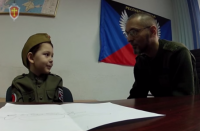 Самый маленький ополченец: «Мы воюем за мир! Наш враг — Украина!»