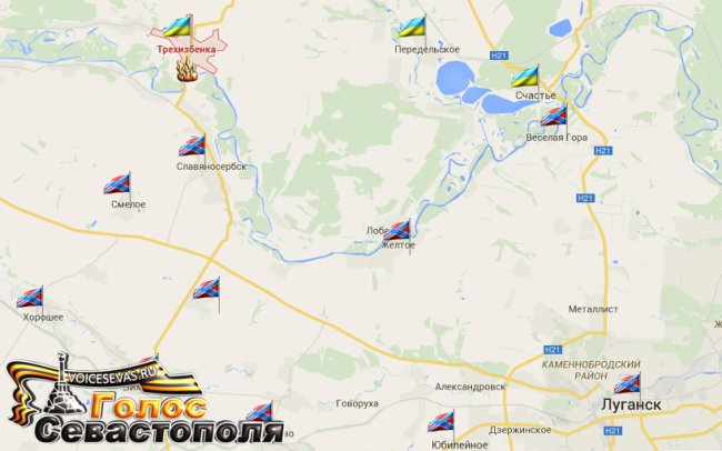 Сводка военных событий в Новороссии за 21-22.03.2015