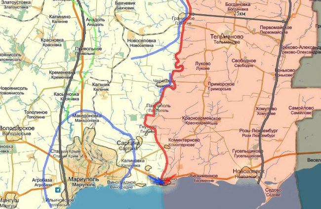 Сводка военных событий в Новороссии за 25.03.2015