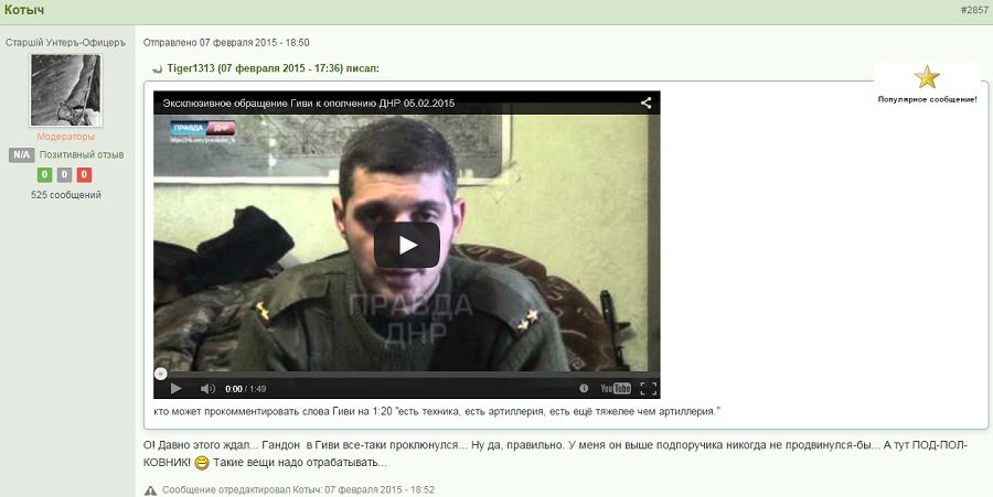 Пономарев и Хмурый о похождениях Стрелкова