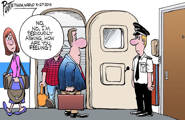 Карикатуры: крушение самолета Germanwings и ближневосточный вопрос Карикатуры: крушение самолета Germanwings и ближневосточный вопрос