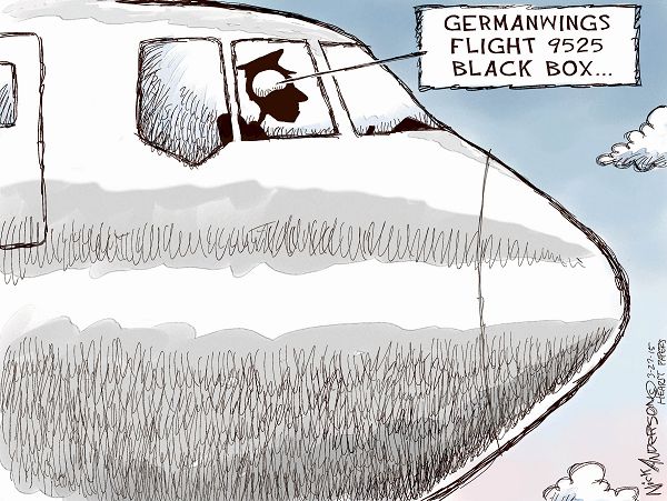 Карикатуры: крушение самолета Germanwings и ближневосточный вопрос Карикатуры: крушение самолета Germanwings и ближневосточный вопрос