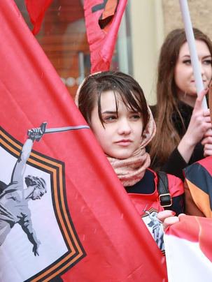 Движение «Антимайдан» провело акцию у американского посольства в Москве Движение «Антимайдан» провело акцию у американского посольства в Москве