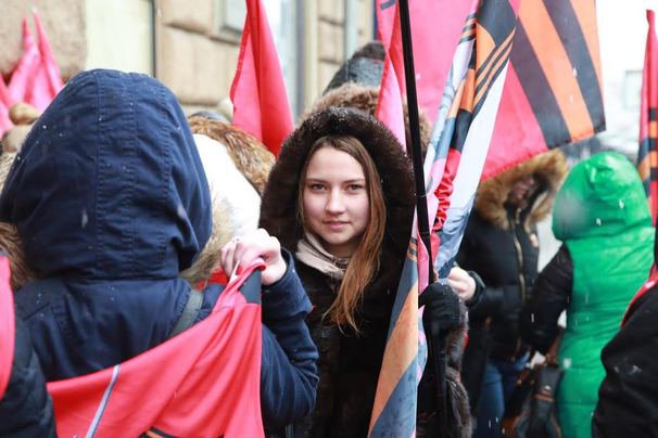 Движение «Антимайдан» провело акцию у американского посольства в Москве Движение «Антимайдан» провело акцию у американского посольства в Москве