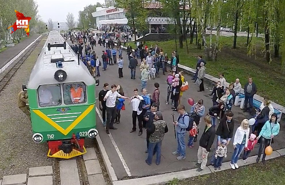 К 1 мая в Донецке открылась детская железная дорога