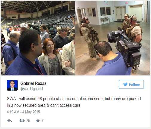 Перестрелка произошла у выставочного центра в США, где показывали карикатуры на пророка Мухаммеда Перестрелка произошла у выставочного центра в США, где показывали карикатуры на пророка Мухаммеда